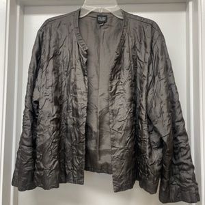 EILEEN FISHER Silk Textured Short Jacket EUC
